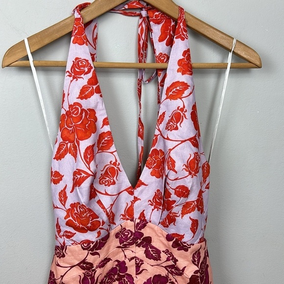 NWT Zimmermann Lovestruck V-neck Halter Mini Dress Sz US 10 - Picture 9 of 15